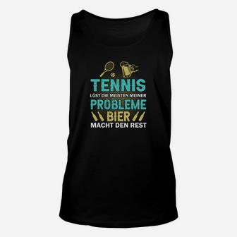 Bier Macht Den Rest Tennis TankTop - Seseable