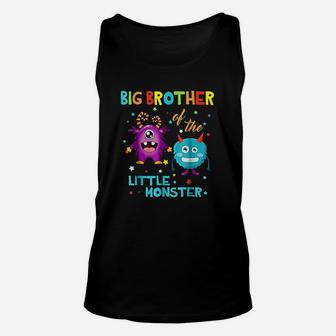 Big Brother Of The Little Monster Birthday Monster Unisex Tank Top | Crazezy DE