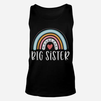 Big Sister Gifts Sibling Family Rainbow Graphic Unisex Tank Top | Crazezy AU