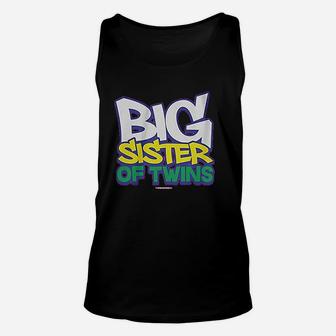 Big Sister Of Twins Unisex Tank Top | Crazezy