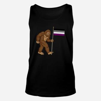 Bigfoot Asexual Flag Shirt Asexual Shirts Unisex Tank Top - Thegiftio