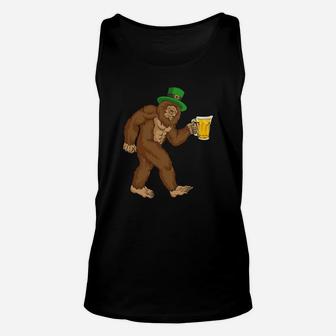 Bigfoot Leprechaun Shirt St Patricks Day Shirts 2018 Unisex Tank Top - Thegiftio UK