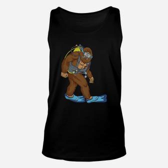 Bigfoot Scuba Diving Shirt Diving Shirts For Men And Women Unisex Tank Top - Thegiftio UK
