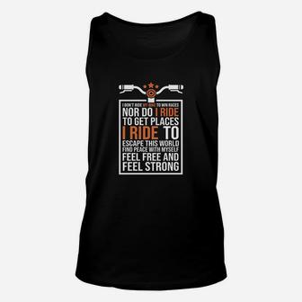 Bike I Dont Ride My Bike To Win The Races Cycling Unisex Tank Top | Crazezy UK