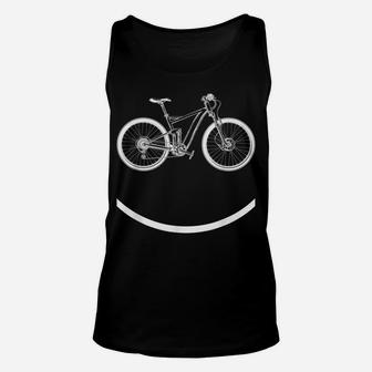 Bike Smiley Face Funny Mtb Cycling Gift Design Unisex Tank Top | Crazezy UK