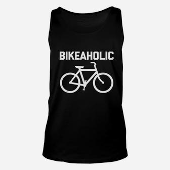 Bikeaholic Cycling Bicycle Unisex Tank Top | Crazezy