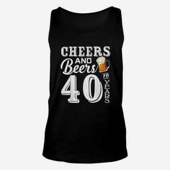Birthday 1979 40Th Anniversary Beer Lover Unisex Tank Top | Crazezy