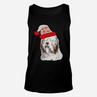 Black Base Bearded Collie Christmas Gift For Dog Lovers Sweatshirt Unisex Tank Top | Crazezy