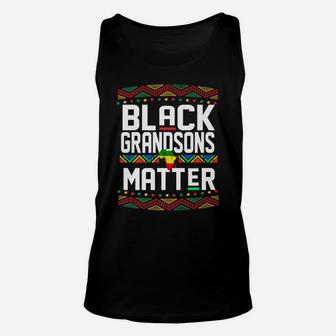 Black Grandsons Matter Shirt For Men Grandson History Month Unisex Tank Top | Crazezy AU