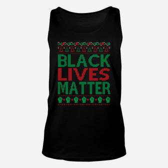 Black Lives Matter Ugly Christmas Gift Unisex Tank Top | Crazezy CA