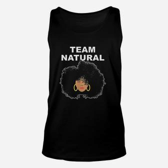 Black Natural Hair Team Natural Afro Hair Unisex Tank Top | Crazezy