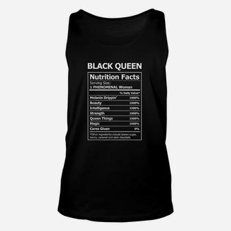 Black Queen Nutrition Facts Unisex Tank Top - Thegiftio UK