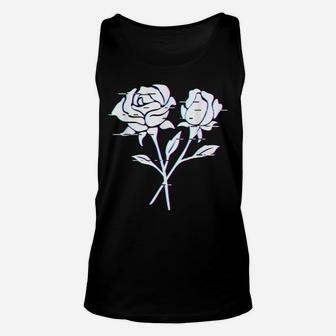 Black Roses Aesthetic Black Flower Unisex Tank Top | Crazezy