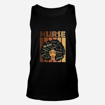 Black Strong Nurse Afro Love Melanin African American Women Unisex Tank Top | Crazezy UK