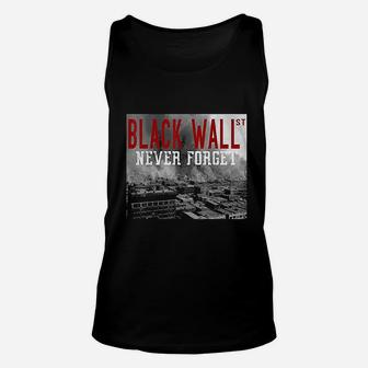 Black Wall Street Never Forget Our History Black Wall Street V2 Unisex Tank Top - Thegiftio UK