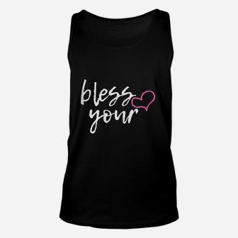 Bless Your Heart Funny Southern Christian Humor Unisex Tank Top | Crazezy