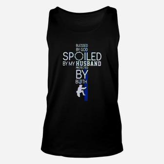 Blessed By God Spoiled By My Husband Unisex Tank Top - Monsterry AU
