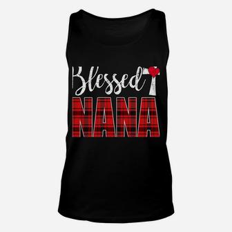 Blessed Nana Cross Caro Christmas Funny Nana Gift Xmas Sweatshirt Unisex Tank Top | Crazezy AU