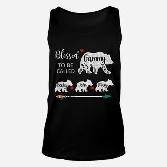 Blessed To Be Called Gammy Bear Unisex Tank Top | Crazezy