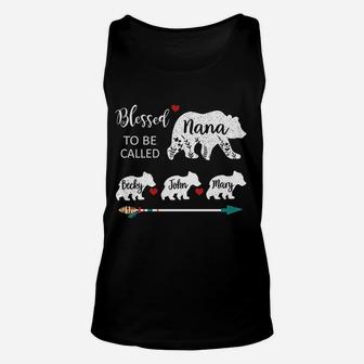 Blessed To Be Called Nana Bear Unisex Tank Top | Crazezy UK