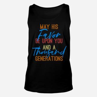 Blessing From God Favor Be On You Face Shine For Generations Unisex Tank Top - Monsterry DE