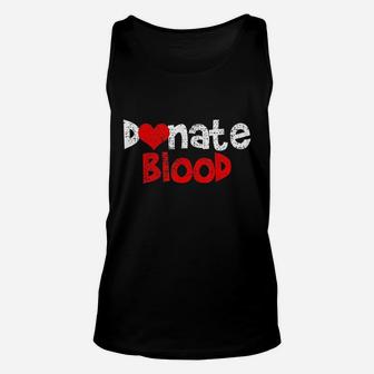 Blood Donor Donation Unisex Tank Top | Crazezy