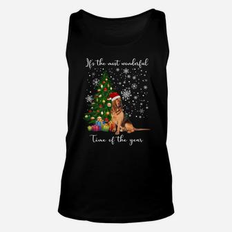 Bloodhound Dog It's The Most Wonderful Time Of The Year Sweatshirt Unisex Tank Top | Crazezy
