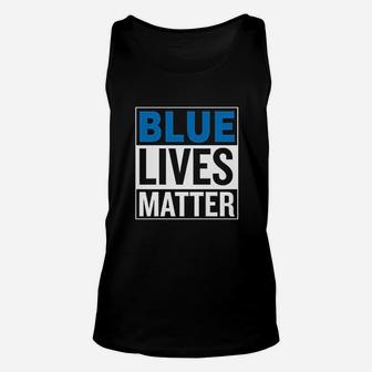 Blue Lives Matter Unisex Tank Top | Crazezy UK