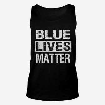 Blue Lives Matter Unisex Tank Top | Crazezy DE