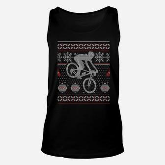 Bmx Bike Cyclist Bicycle Rider Bicyclist Happy Holidays Xmas Unisex Tank Top - Monsterry AU