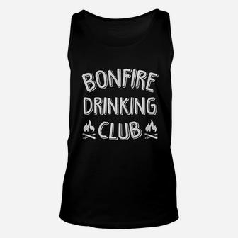 Bonfire Drinking Club Camping Unisex Tank Top | Crazezy