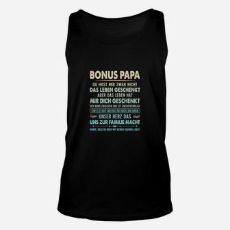 Bonus Papa Dankbarkeits-Unisex TankTop, Herzliche Botschaft Tee - Seseable