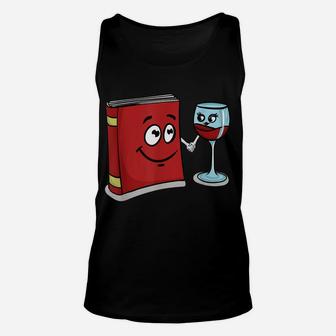 Book And Wine Best Friend Lover Gifts For Women Unisex Tank Top | Crazezy CA