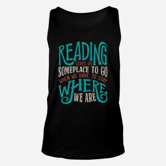 Book Lover Librarian Bookworm Reading Club Reading Unisex Tank Top | Crazezy DE