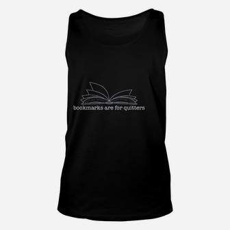 Bookmarks Are For Quitters Unisex Tank Top | Crazezy