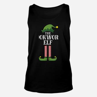 Bookworm Elf Matching Family Group Christmas Party Pajama Unisex Tank Top | Crazezy CA