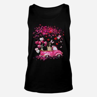 Border Collie Couple Valentine Fall Unisex Tank Top - Monsterry
