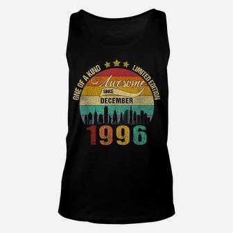 Born In December 1996 Vintage 25Th Birthday 25 Years Old Unisex Tank Top | Crazezy UK