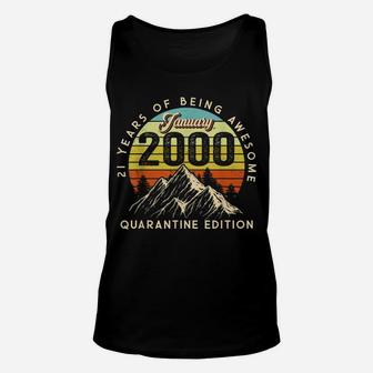 Born January 2000 Birthday Gift Made In 2000 21 Years Old Unisex Tank Top | Crazezy AU