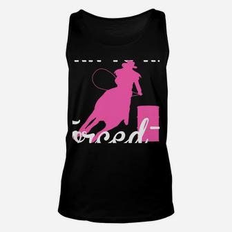 Born Ride Horse Forced To Go To School Funny Barrel Racing Unisex Tank Top | Crazezy