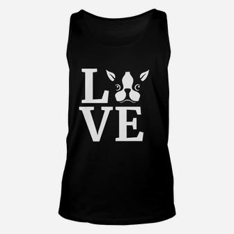 Boston Terrier Love Bostie Unisex Tank Top | Crazezy