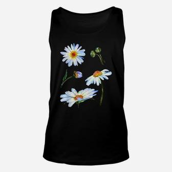 Botanical Spring - Cute Daisy Flower For Hippie & Botanist Unisex Tank Top | Crazezy