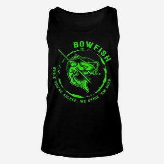 Bowfishing Hunting Lovers Funny Tee Unisex Tank Top | Crazezy