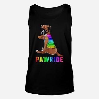 Boxer Tattoo Pride Lgbt Gay Lesbian Funny Unisex Tank Top - Monsterry