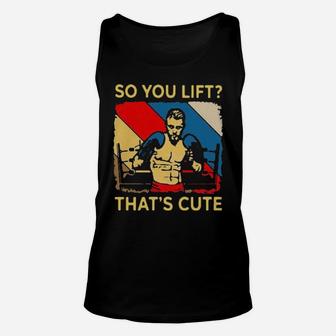 Boxing So You Lift That It Is Cute Unisex Tank Top - Monsterry