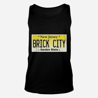 Brick City Newark Nj City New Jersey License Plate Graphic Unisex Tank Top - Thegiftio UK