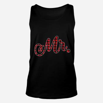 Bride Groom Mr Mrs Christmas Unisex Tank Top - Thegiftio