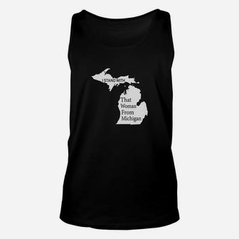 Brocton Ssing I Stand With That Woman From Michigan Unisex Tank Top - Thegiftio UK