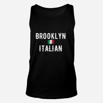 Brooklyn Italian Flag Of Italy Unisex Tank Top | Crazezy