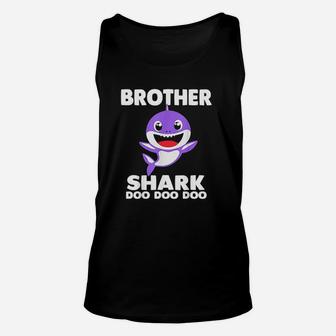 Brother Shark Doo Doo Mommy Daddy Sister Baby Unisex Tank Top | Crazezy
